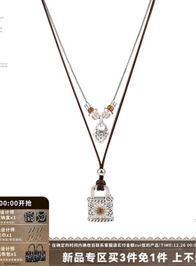 SUMIYAKI雏菊锁扣项链双层锁骨链