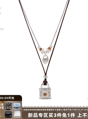SUMIYAKI雏菊锁扣项链双层锁骨链