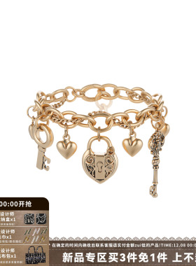 SUMIYAKI 爱锁芯系列复古浮雕钥匙手链女