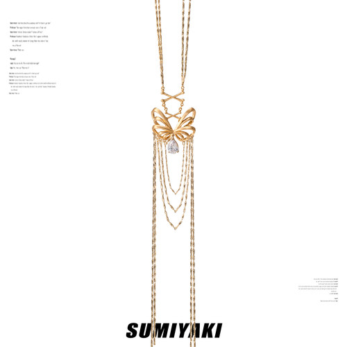 SUMIYAKI流苏毛衣链轻奢高级感女
