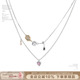 SUMIYAKI 原创小众设计高级双层彩钻锁骨链女项链配饰吊坠