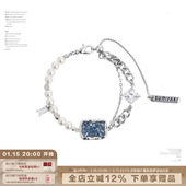 同系列项链耳环 SUMIYAKI 小众春夏冰透珍珠手链可调节新款