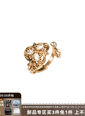 复古做旧高级开口戒指女