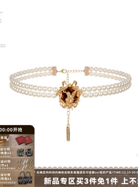 SUMIYAKI琥珀天使系列珍珠项链