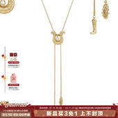 浮雕马蹄扣抽拉式 SUMIYAKI 马年系列 锁骨链毛衣链招财纳福毛衣链