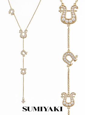 SUMIYAKI马蹄系列镶钻Y型链