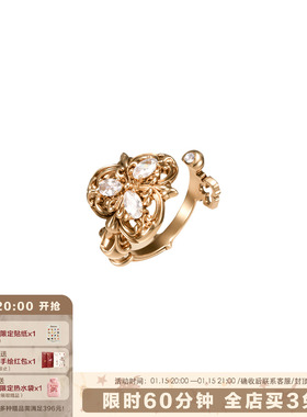 复古做旧高级开口戒指女