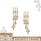 只需要一个耳洞戴出三层效果 SUMIYAKI 安卡十字架耳环叠戴耳饰