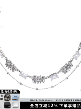 SUMIYAKI项链百搭双层锁骨链