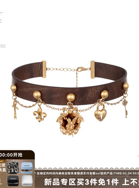 SUMIYAKI琥珀天使系列皮革项链