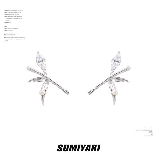 SUMIYAKI新中式竹影系列耳环