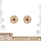 SUMIYAKI雏菊系列法式 复古耳环s925银针耳饰