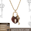 SUMIYAKI 爱锁芯系列温润红木头钥匙项链本命年新年礼物毛衣链女