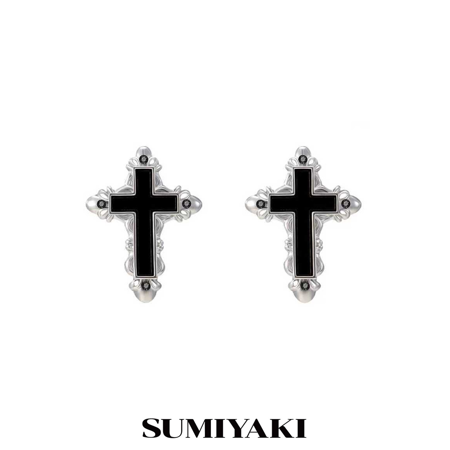 SUMIYAKI十字架复古高级感耳环图片