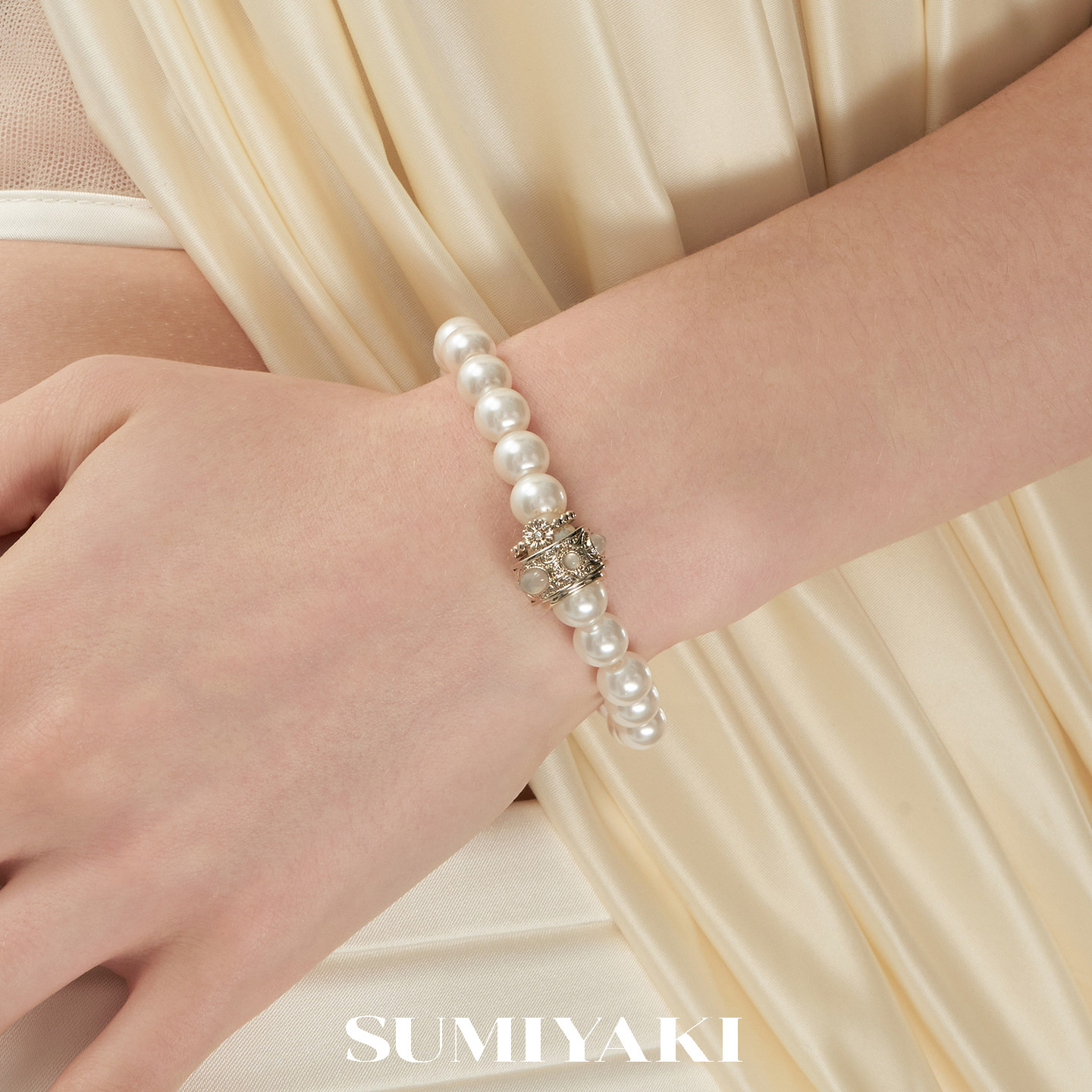 SUMIYAKI转念系列转运珠珍珠手链女款路路通手串新款高级感手饰图片