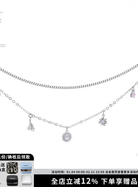 SUMIYAKI涂鸦pig项链锁骨链