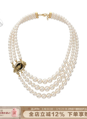 SUMIYAKI马年复古珍珠项链