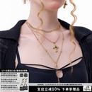 辣妹多层十字架项链Vintage锁骨链 美式 SUMIYAKI 经典