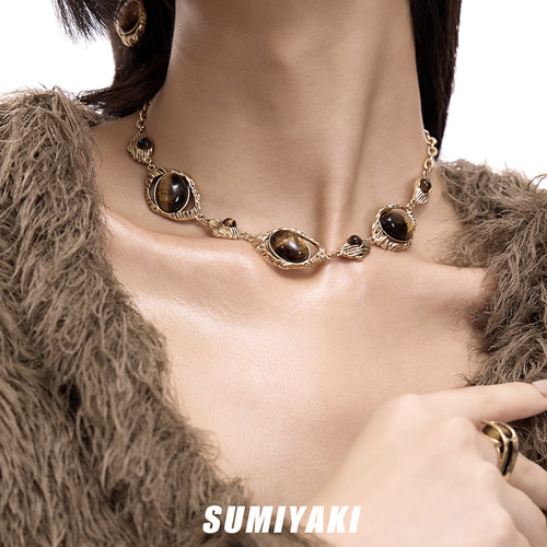 SUMIYAKI雅丹风虎眼石项链