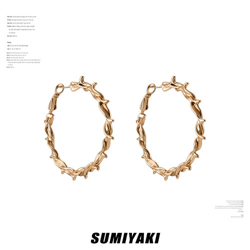 SUMIYAKI日轮甜酷夸张C圈耳环