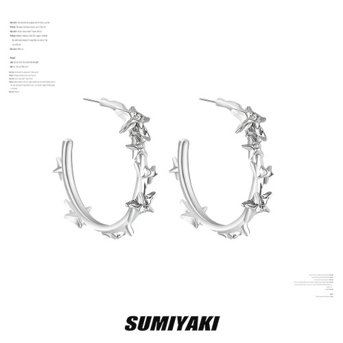 SUMIYAKI星星C圈耳环耳饰