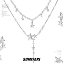 星锢系列串珠流苏星星双层项链 SUMIYAKI 可拆开
