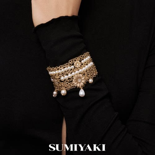 【10.20 20:00开售】SUMIYAKI 编织雏菊系列多链条缠绕手链轻奢
