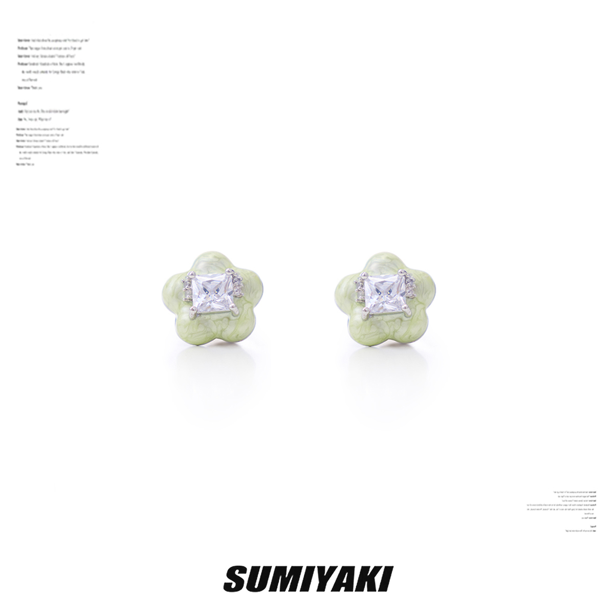 SUMIYAKI小蒼蘭耳釘耳環耳飾女