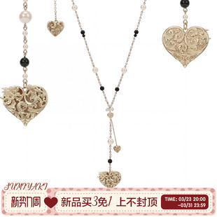 SUMIYAKI 00现货开卖 天使爱心双面Y字毛衣链叠戴项链 3.23