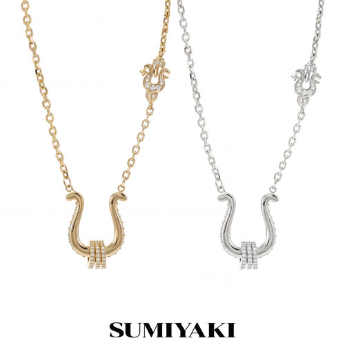 SUMIYAKI马蹄扣系列轻奢镶钻项链