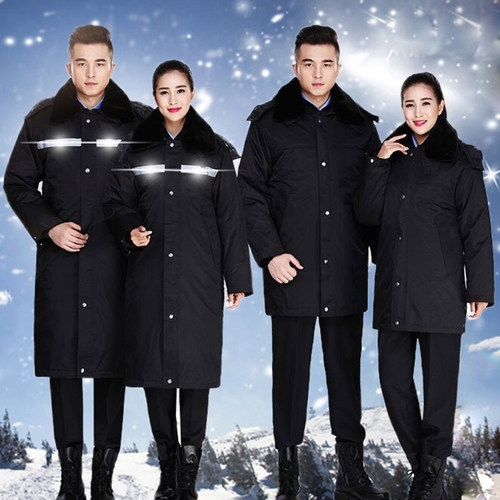 保安多功能棉服大衣防雨绸防寒服