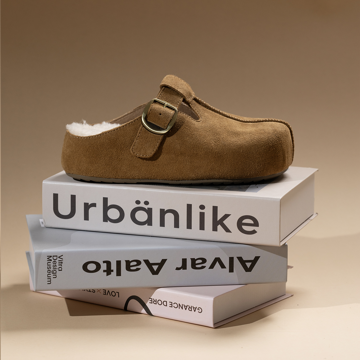 2025新品游牧风牛反绒毛毛勃肯鞋