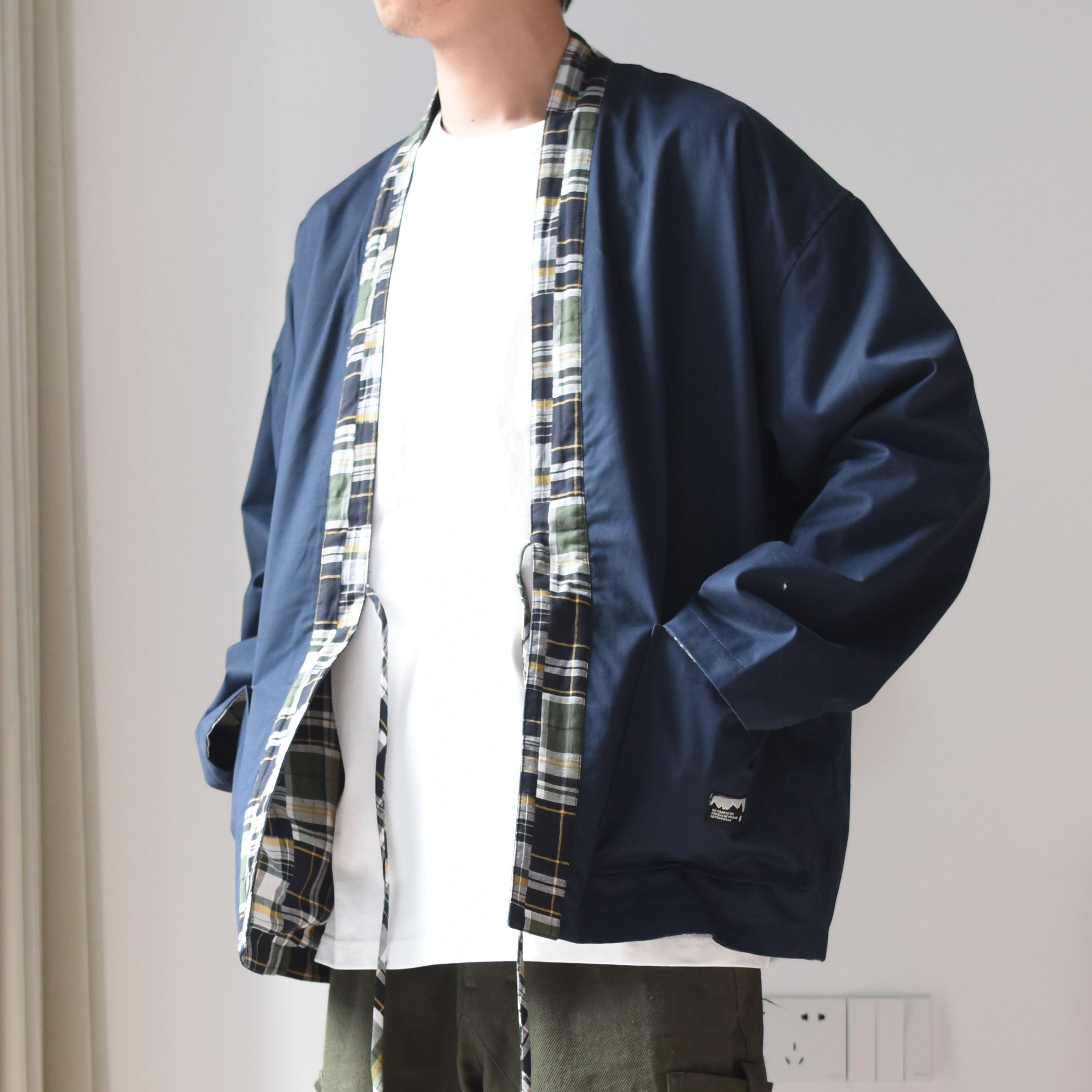 复古个性两面穿道袍开衫