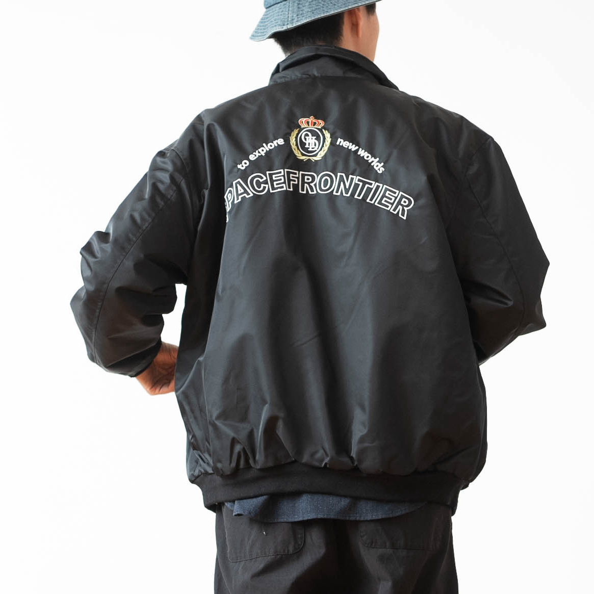 复古立领刺绣飞行员棉衣加厚