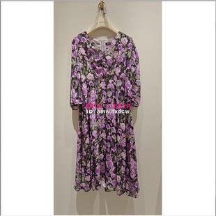 Koradior珂莱蒂尔专柜正品 中裙KF11129R5原4287 桑蚕丝连衣裙夏季