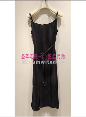 NAERSI娜尔思专柜正品夏季新款连衣裙简约吊带裙NF08871W0原2390