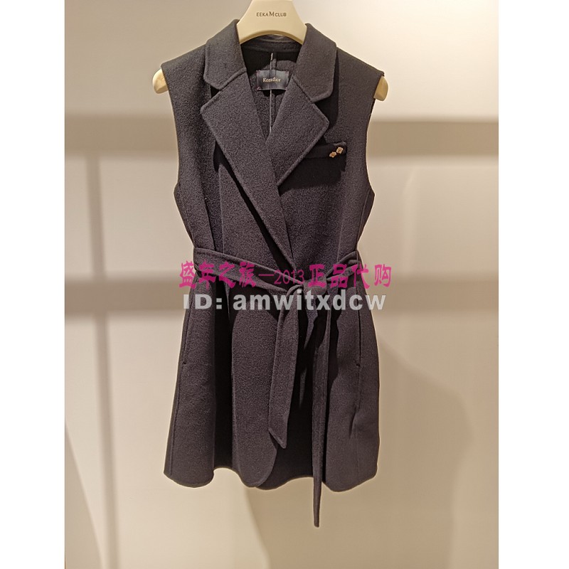 Koradior珂莱蒂尔KL00950W0马夹专柜正品冬新款羊毛马甲原3287