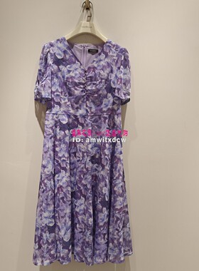 Koradior珂莱蒂尔KF12059R5连衣裙专柜正品夏季新款中长裙原1987