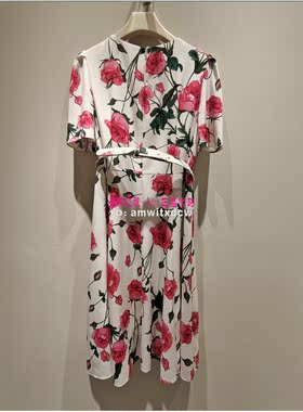Koradior珂莱蒂尔专柜桑蚕丝连衣裙夏中长裙KF10862V0原6887
