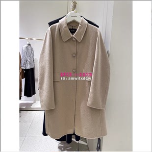 Koradior珂莱蒂尔专柜正品毛呢大衣冬驼绒外套KL01161D1原9880