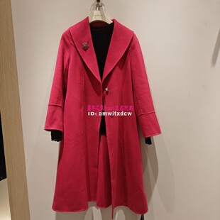 Koradior珂莱蒂尔专柜正品冬季呢大衣绵羊毛外套KL01029U8原7980