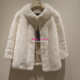 Koradior珂莱蒂尔正品皮草KS03233V1冬新款水貂毛裘皮外套原21800