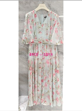 Koradior珂莱蒂尔专柜正品桑蚕丝连衣裙夏中长裙KF12087J1原5987