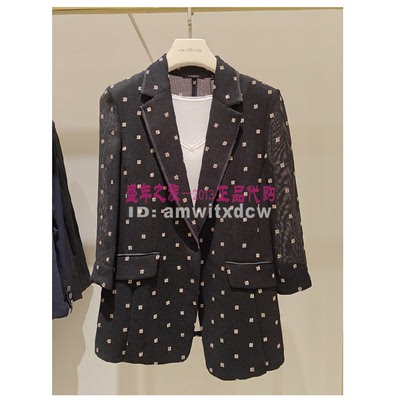 NAERSI娜尔思专柜正品春秋季新款西装外套NA02265W0原2990