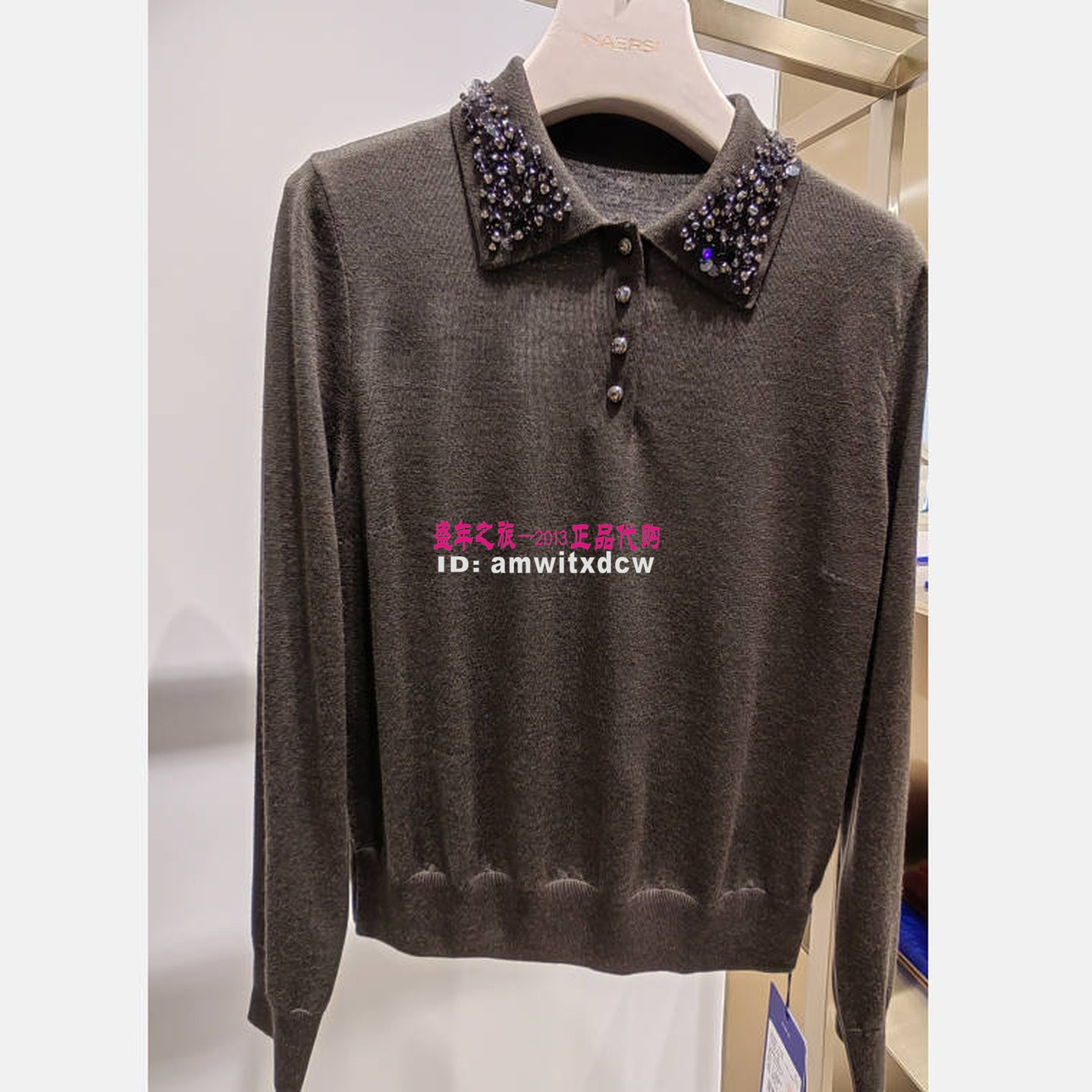 NAERSI娜尔思羊毛衫NZ06493J4正品2026秋季新款针织衫毛衣原2990
