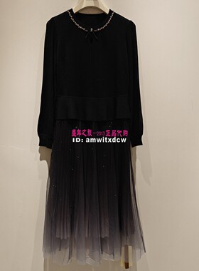 Koradior珂莱蒂尔连衣裙专柜正品春秋新款中长裙KF11719P4原3687