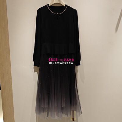 Koradior珂莱蒂尔连衣裙专柜正品春秋新款中长裙KF11719P4原3687