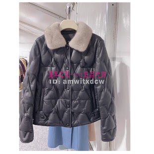 Koradior珂莱蒂尔皮羽绒服正品冬季鸭绒外套皮衣KP00217W0原8980