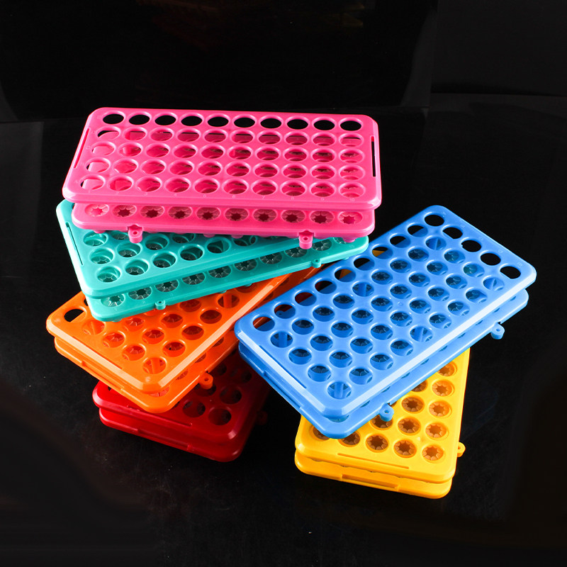 무료 배송 5-15ML 플라스틱 원심 분리기 튜브 랙 다기능 테스트 튜브 랙 18MMX50 홀 바이러스 샘플링 튜브 랙