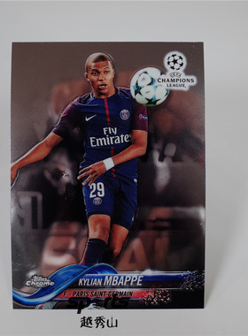 断货  欧冠1718Chrome 041#Mbappe姆巴佩大巴黎基本卡球星卡法国